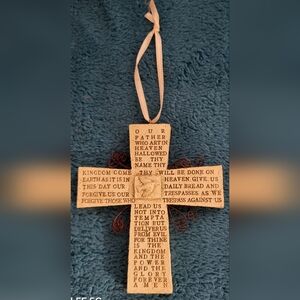 Wall Cross With The "Our Father"